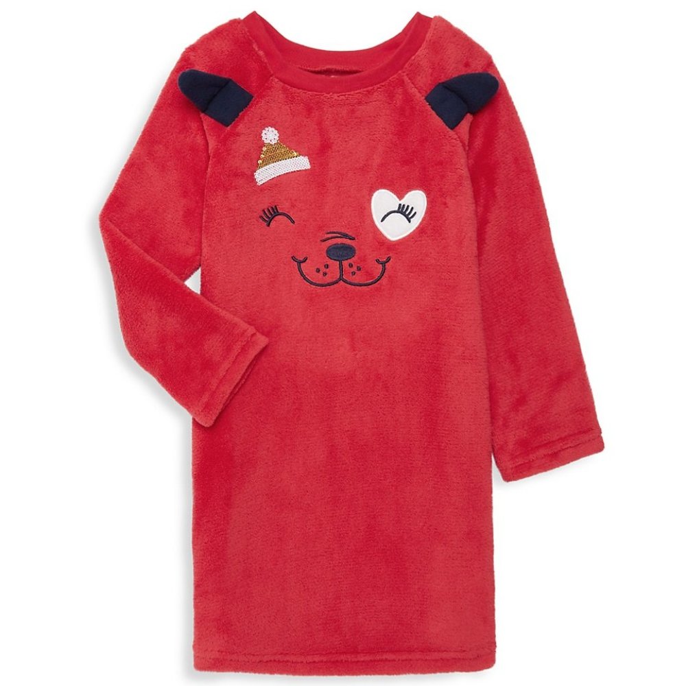 Petit Lem Sleep Girls 6 Doggie Plush Nightgown NEW